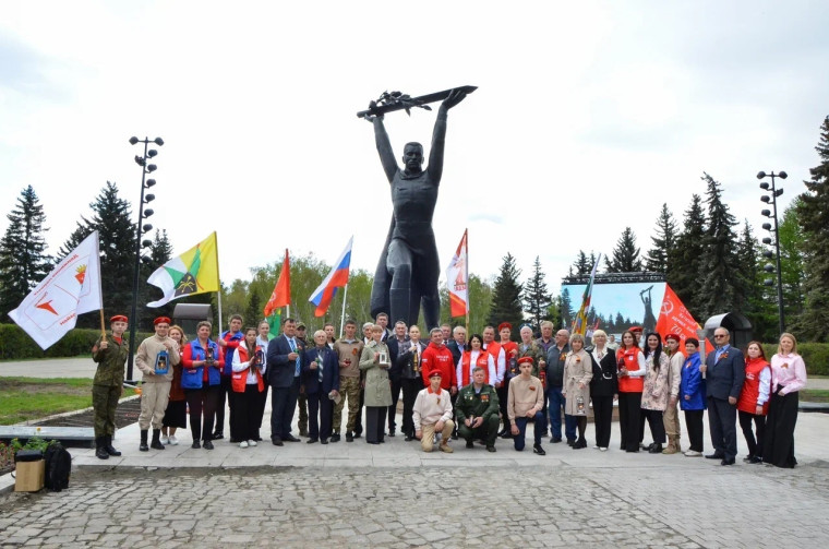 Огонь памяти прибыл в посёлок Красный Яр.